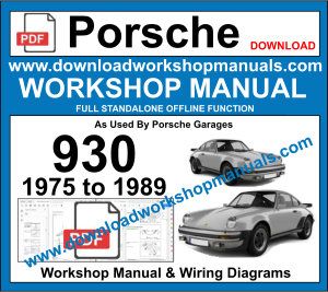 Porsche 930 repair workshop manual